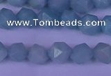 CAM1417 15.5 inches 8mm faceted nuggets Chinese amazonite beads