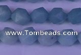 CAM1418 15.5 inches 10mm faceted nuggets Chinese amazonite beads