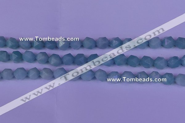 CAM1419 15.5 inches 12mm faceted nuggets Chinese amazonite beads