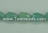 CAM142 15.5 inches 10*14mm faceted teardrop amazonite gemstone beads