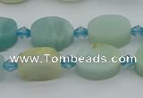 CAM1425 15.5 inches 8*12mm oval Chinese amazonite beads