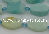 CAM1426 15.5 inches 10*16mm oval Chinese amazonite beads