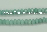 CAM143 15.5 inches 4*6mm faceted rondelle amazonite gemstone beads