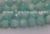 CAM1436 15.5 inches 6mm faceted nuggets amazonite gemstone beads