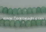 CAM144 15.5 inches 5*8mm faceted rondelle amazonite gemstone beads