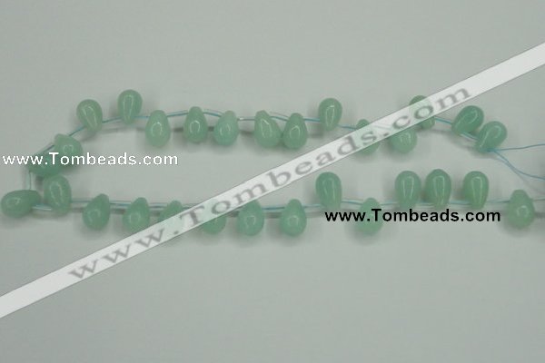 CAM145 10*14mm top-drilled teardrop amazonite gemstone beads