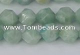 CAM1473 15.5 inches 8mm faceted nuggets Brazilian amazonite beads