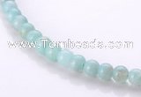 CAM15 16 inches 4mm round natural amazonite beads Wholesale