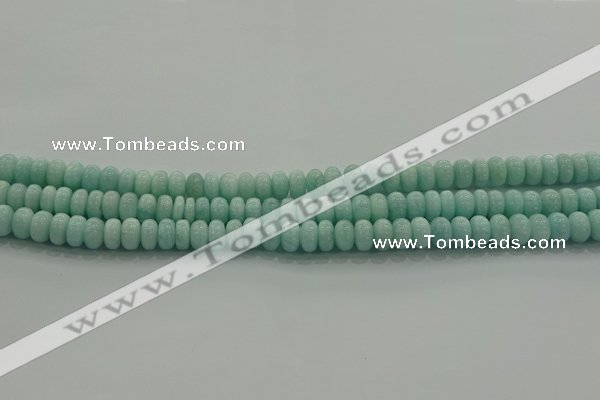 CAM1531 15.5 inches 4*6mm rondelle natural peru amazonite beads