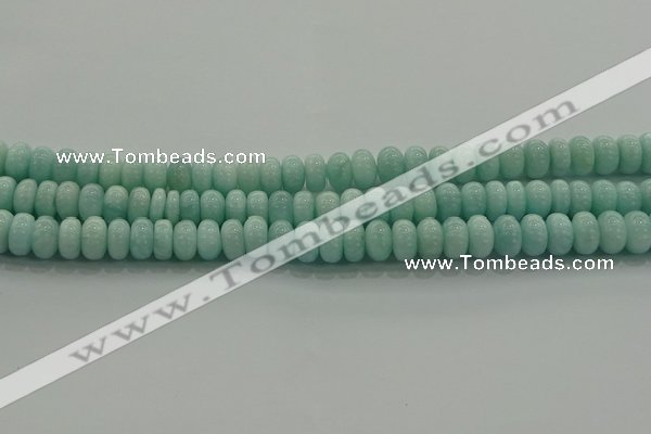 CAM1532 15.5 inches 5*8mm rondelle natural peru amazonite beads