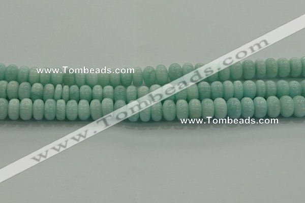 CAM1533 15.5 inches 6*10mm rondelle natural peru amazonite beads