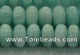 CAM1534 15.5 inches 7*12mm rondelle natural peru amazonite beads