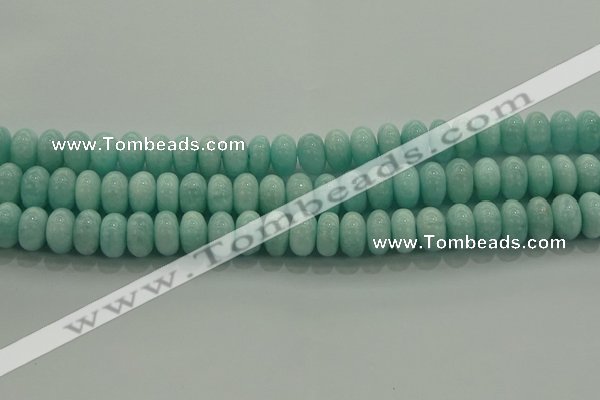 CAM1534 15.5 inches 7*12mm rondelle natural peru amazonite beads