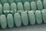 CAM1535 15.5 inches 8*14mm rondelle natural peru amazonite beads