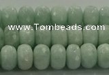 CAM1543 15.5 inches 6*10mm faceted rondelle peru amazonite beads