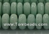 CAM1545 15.5 inches 8*14mm faceted rondelle peru amazonite beads