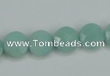 CAM155 15.5 inches 12mm faceted coin amazonite gemstone beads