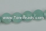 CAM155 15.5 inches 12mm faceted coin amazonite gemstone beads