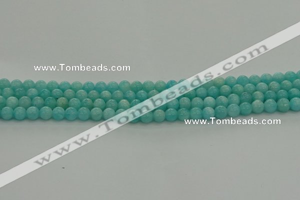 CAM1550 15.5 inches 4mm round natural peru amazonite beads