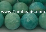 CAM1567 15.5 inches 18mm faceted round Russian amazonite beads