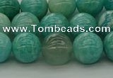 CAM1574 15.5 inches 12mm round Russian amazonite beads wholesale