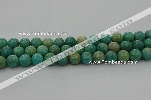 CAM1575 15.5 inches 14mm round Russian amazonite beads wholesale