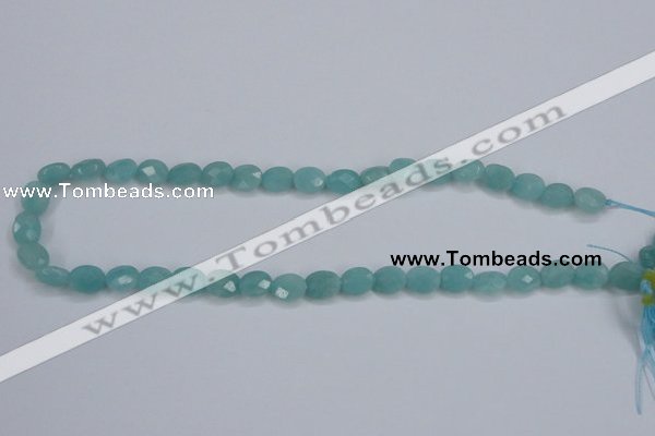 CAM158 15.5 inches 8*10mm faceted oval amazonite gemstone beads