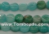 CAM1590 15.5 inches 6mm flat round Russian amazonite beads