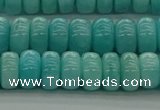 CAM1602 15.5 inches 5*8mm rondelle natural peru amazonite beads