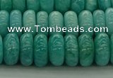 CAM1603 15.5 inches 6*10mm rondelle natural peru amazonite beads