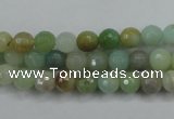 CAM161 15.5 inches 6mm faceted round amazonite gemstone beads