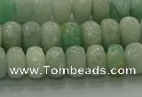 CAM1612 15.5 inches 5*8mm faceted rondelle peru amazonite beads