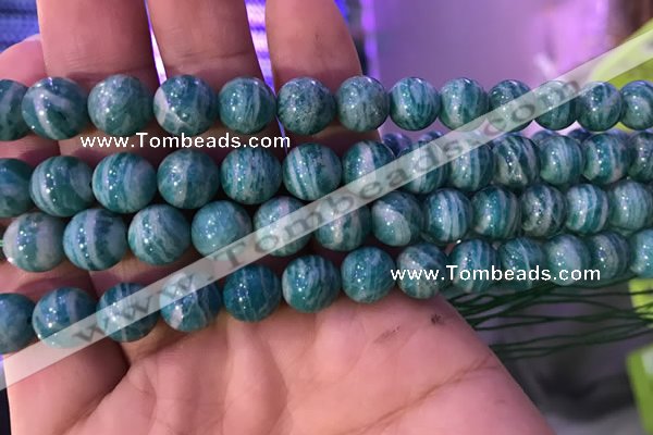 CAM1652 15.5 inches 8mm round Russian amazonite gemstone beads