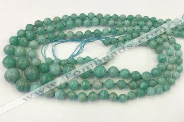 CAM1670 15.5 inches 6mm - 14mm round amazonite graduated beads