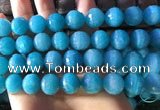 CAM1673 15.5 inches 13.5mm faceted round amazonite gemstone beads