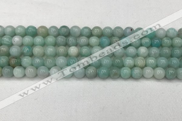 CAM1681 15.5 inches 6mm round natural amazonite beads wholesale