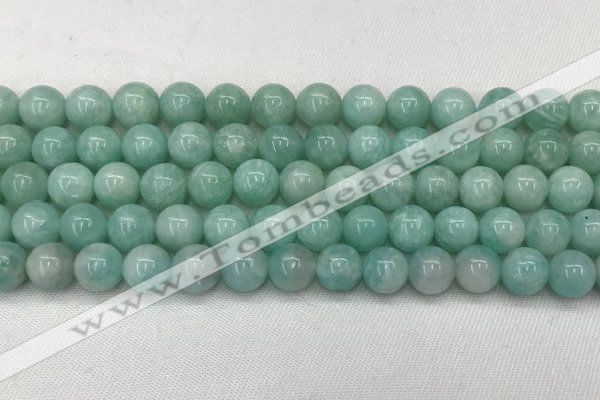 CAM1687 15.5 inches 8mm round natural amazonite beads wholesale