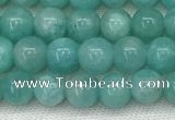 CAM1690 15.5 inches 4mm round natural amazonite gemstone beads