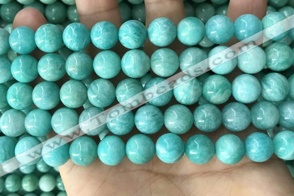 CAM1727 15.5 inches 10mm round amazonite gemstone beads wholesale