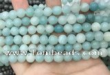 CAM1732 15.5 inches 8mm round amazonite gemstone beads