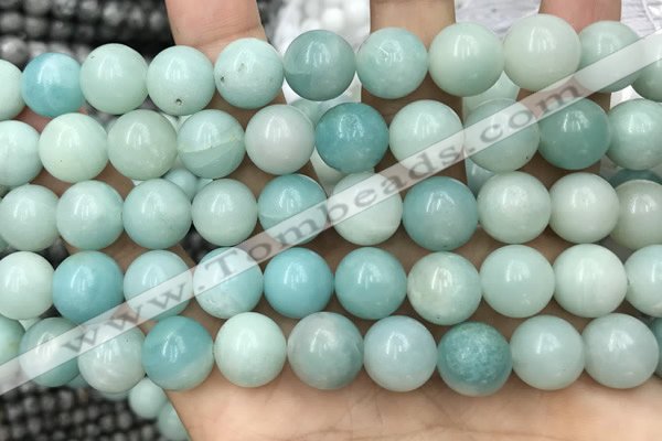 CAM1734 15.5 inches 12mm round amazonite gemstone beads