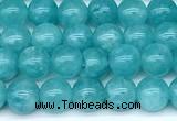 CAM1790 15 inches 6mm round amazonite gemstone beads