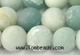 CAM1796 15 inches 6mm round matte amazonite beads