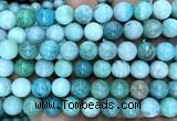 CAM1813 15 inches 10mm round amazonite gemstone beads