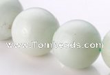 CAM23 15.5 inches natural amazonite round 20mm beads Wholesale