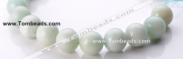 CAM23 15.5 inches natural amazonite round 20mm beads Wholesale