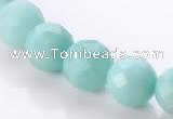 CAM29 natural amazonite faceted round 12mm stone beads Wholesale