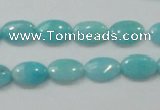 CAM303 15.5 inches 8*12mm oval natural peru amazonite beads wholesale