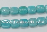 CAM306 15.5 inches 10*10mm square natural peru amazonite beads wholesale