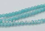 CAM307 15.5 inches 4mm round natural peru amazonite beads wholesale